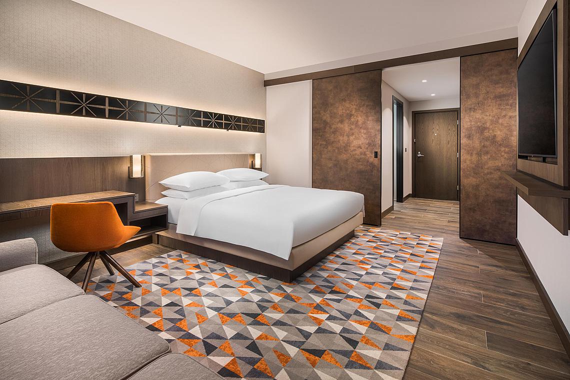 King guestroom rendering, Hyatt Sofia